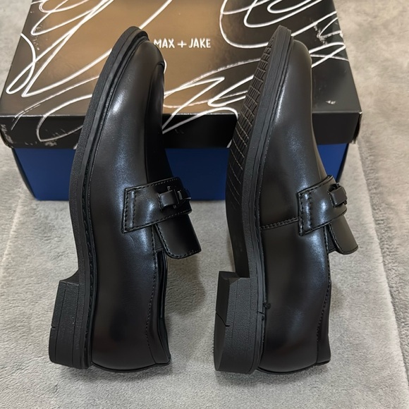 Max + Jake Black Kids Dress Shoes - Picture 5 of 9